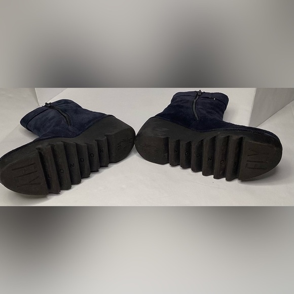 Fly London blue suede boots - Picture 4 of 8